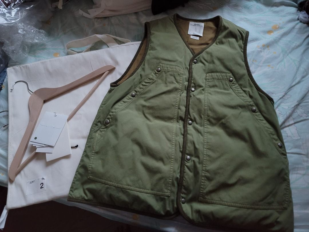 CNY Sale] Visvim 22SS Covey Down Vest Olive Green Size 2 S Kora 