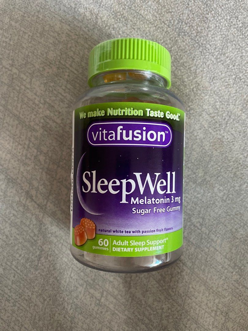 Vitafusion sleep well melatonin 3mg, Health & Nutrition, Health ...