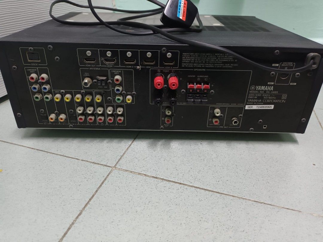 Yamaha RXV465 Home Theater Receiver, 音響器材, Soundbar、揚聲器、藍牙喇叭、耳擴