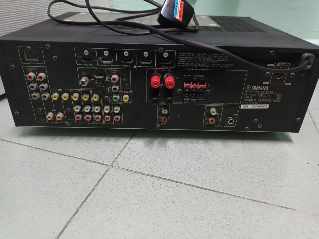 Yamaha RX-V465 Home Theater Receiver, 音響器材, Soundbar、揚聲器、藍牙喇叭、耳擴 ...