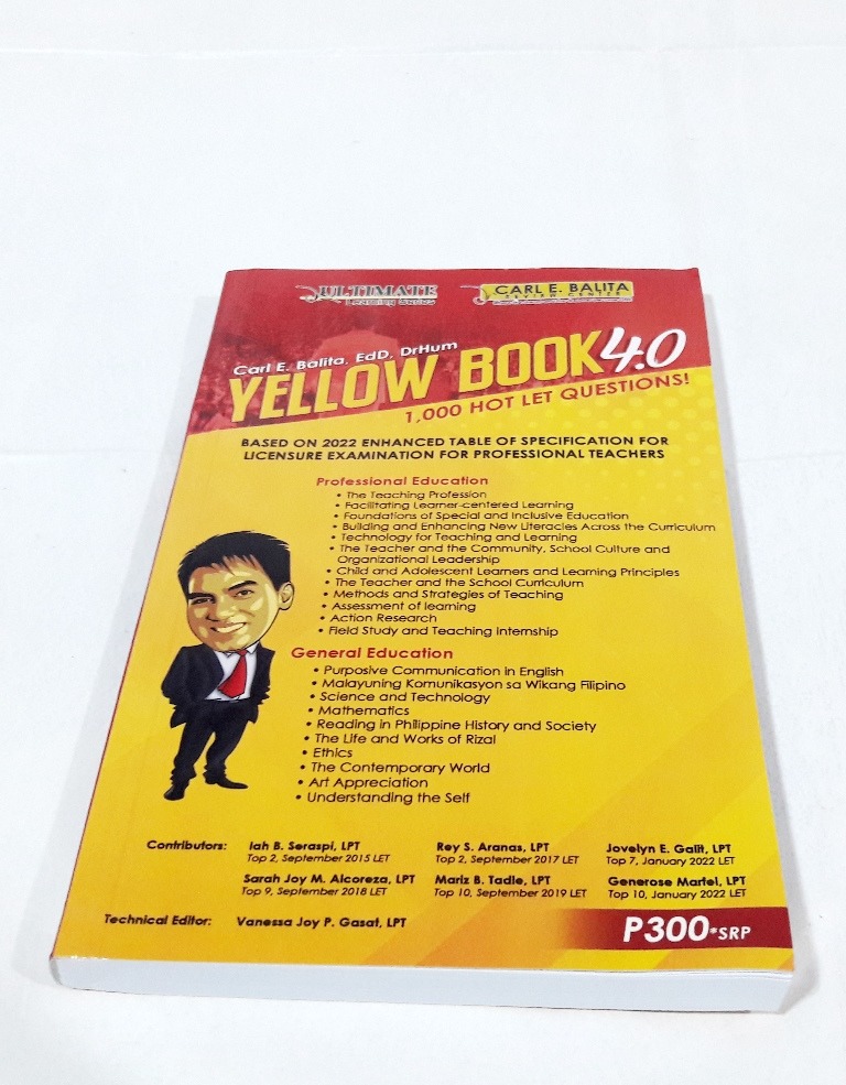 Yellow Book 4.0 LET Reviewer, 2023 Edition, Hobbies & Toys, Books