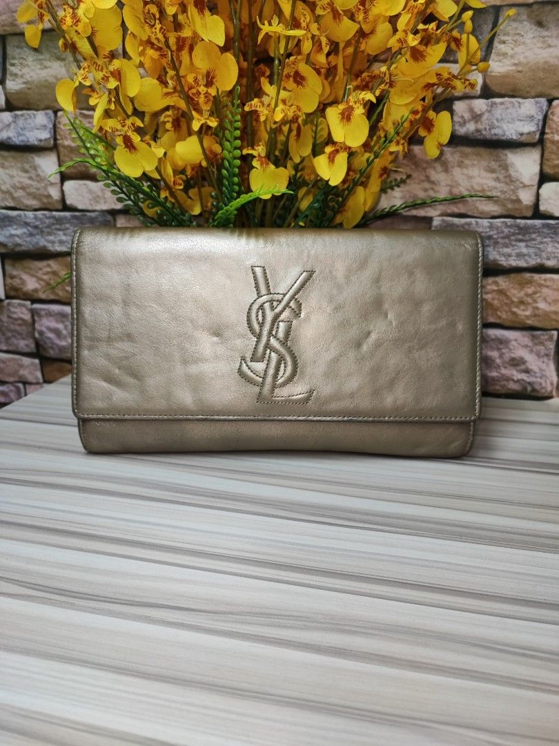 Ysl patent leather clutch sale