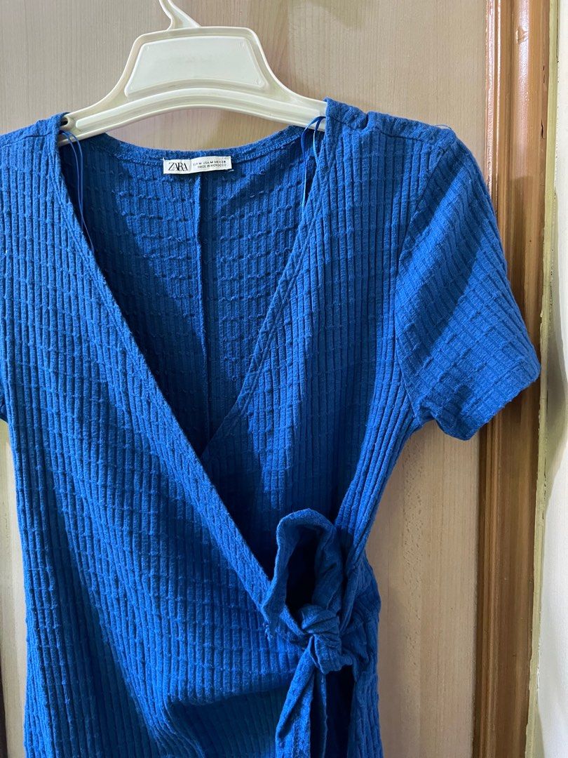 Zara wrap around skort dress (Category: Dresses) located in Las Pinas. Submitted by elaijamin (Listing ID 1221575155, Image 2). Description: Zara up to medium frames.