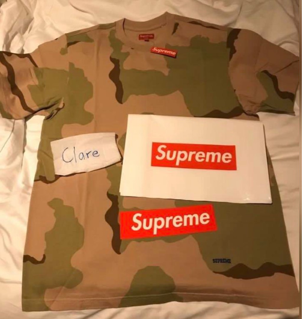 supreme camo tee