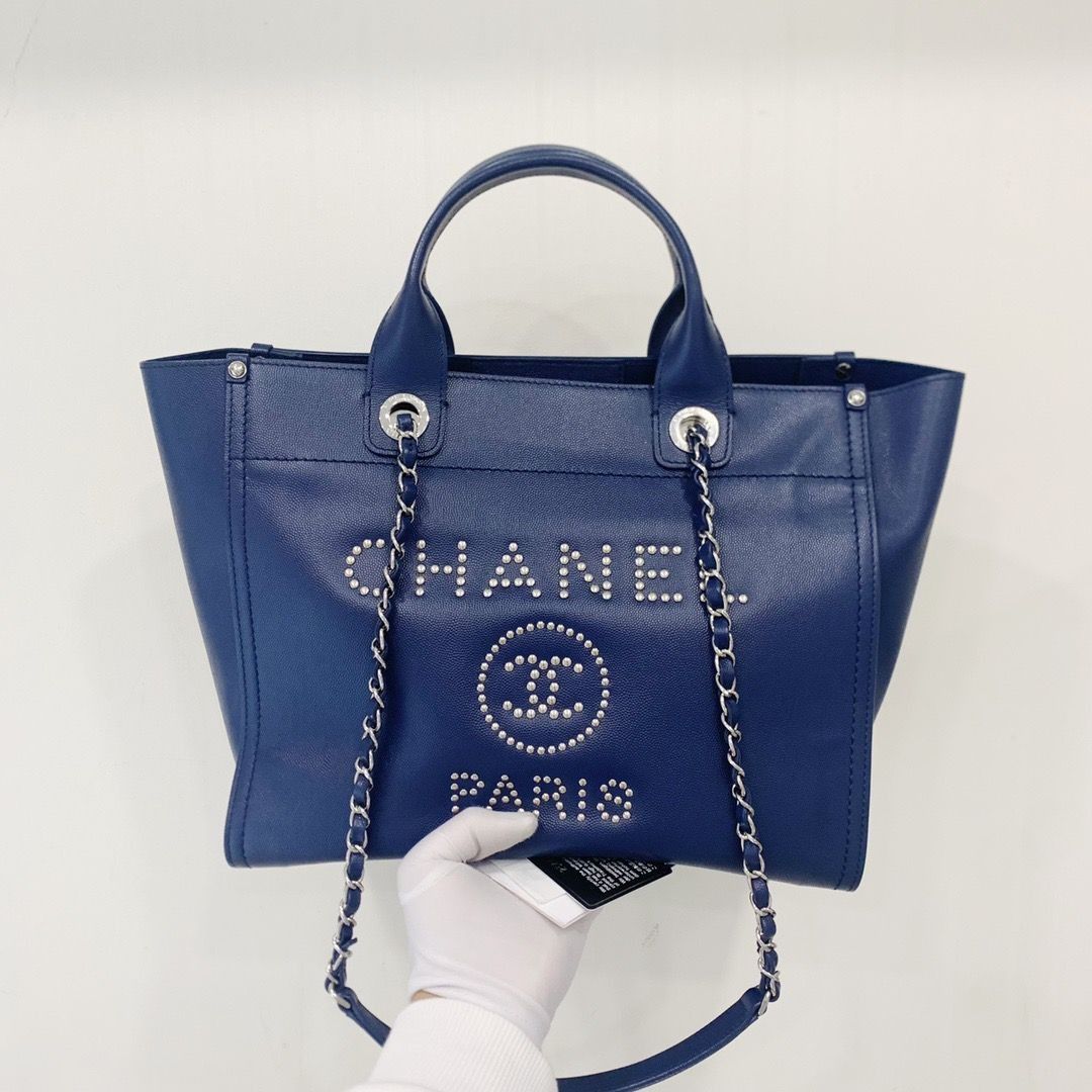 Chanel Deauville New Small off white Gold Hardware Womens Fashion Bags   Wallets Shoulder Bags on Carousell