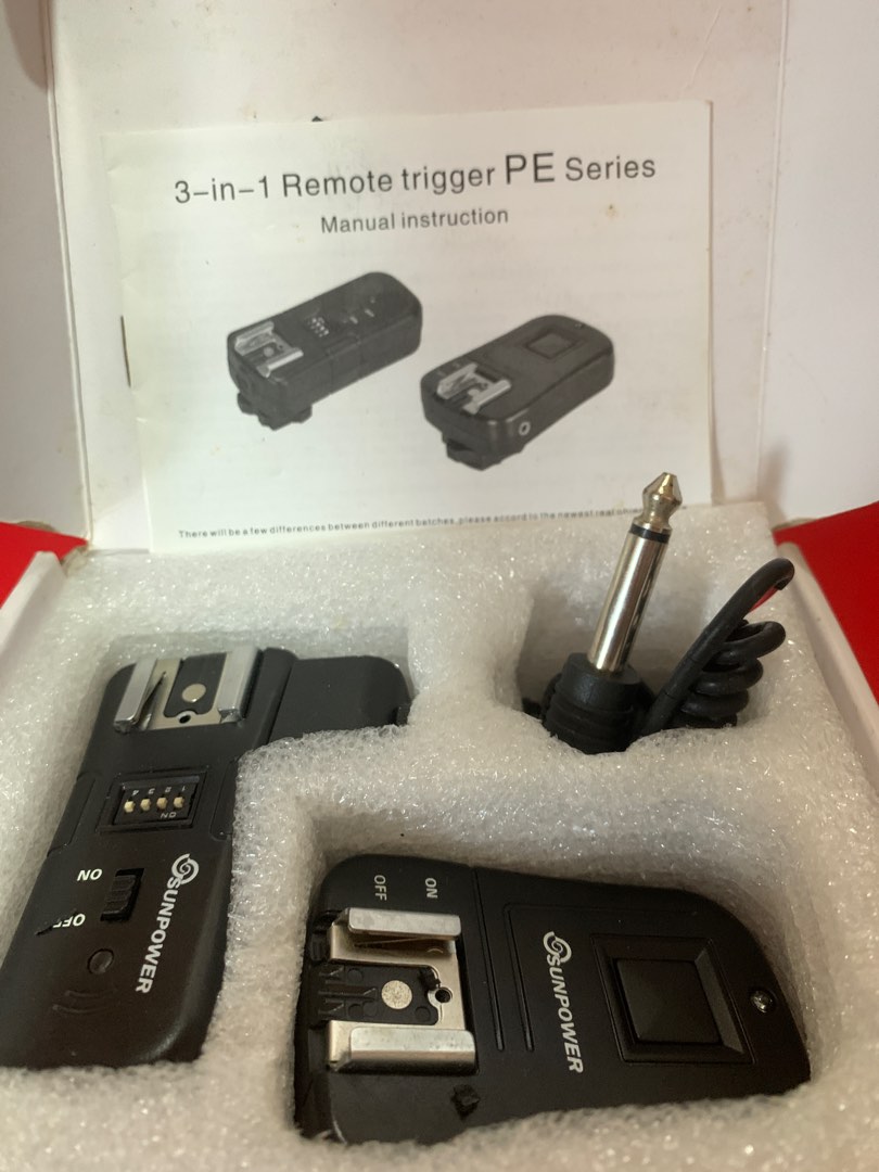 3 in 1 Remote Trigger P.E Series For Nikon And Canon, Photography