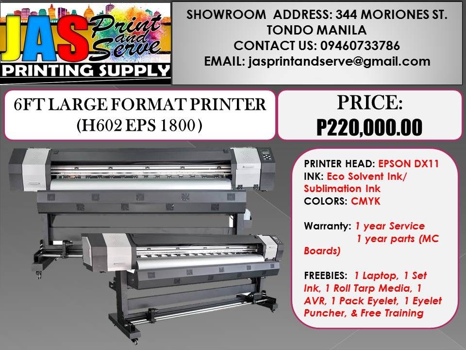 6ft TARPAULIN PRINTING MACHINE (DX11), Computers & Tech, Printers