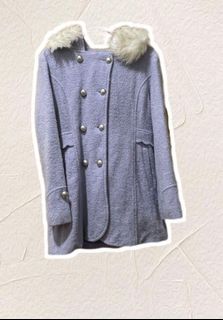#618年中慶 長版 氣質 大衣 修身 連帽 外套 雙排扣