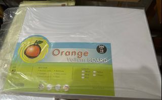 A3 white vellum board 200 GSM 10 sheets per pack BUY 5 PACKS GET FREE 0.4 UNIPIN BLACK