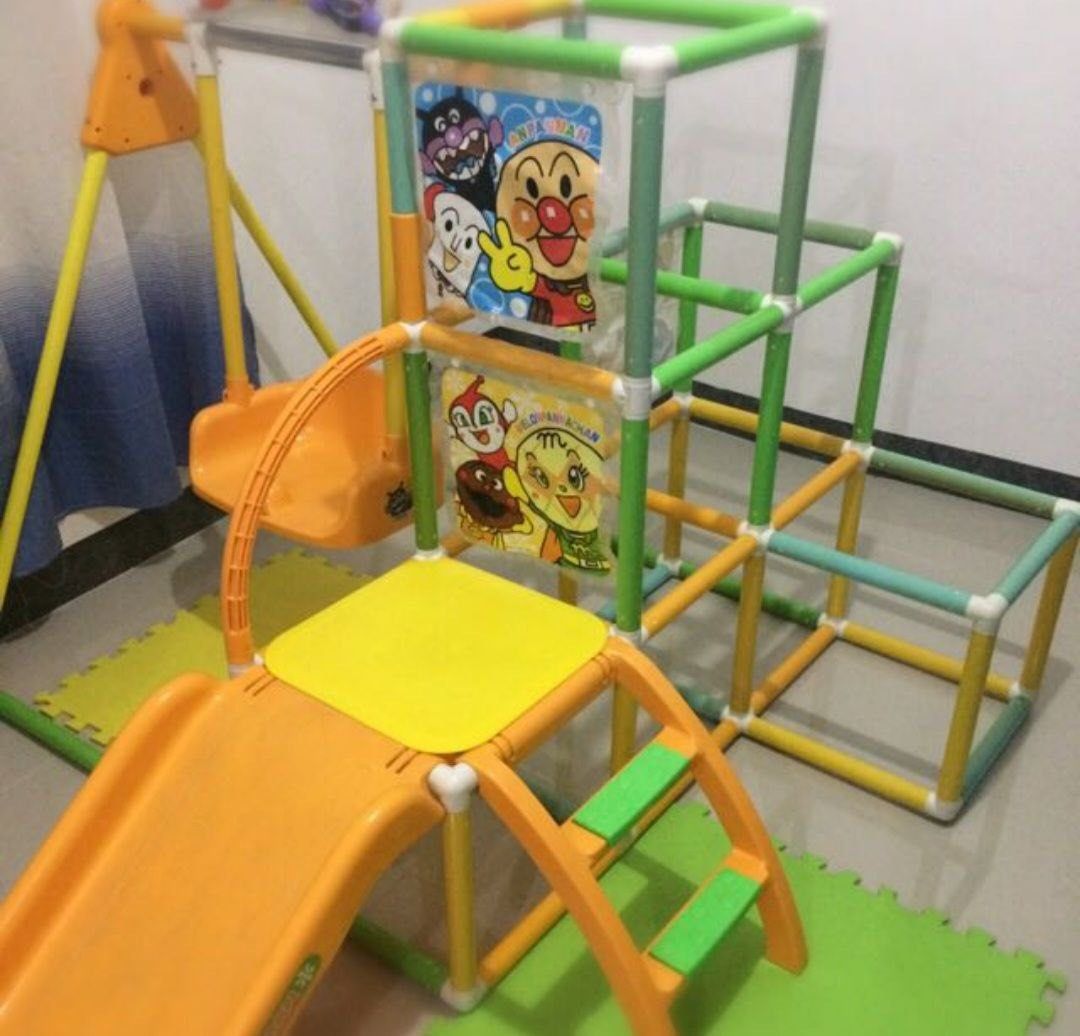 Anpanman Jungle Gym Slide and Swing Park DX 4 ways playground Climbing