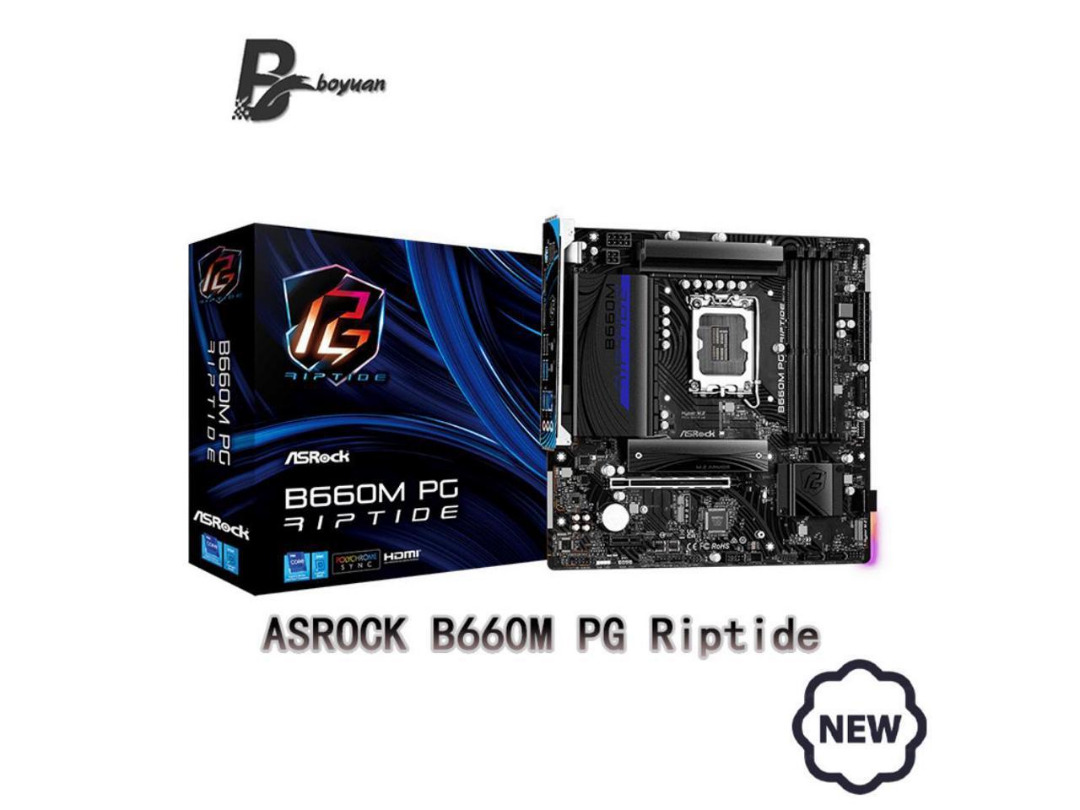 ASROCK B660M PG Riptide Intel B660 motherboard, Computers & Tech, Parts ...