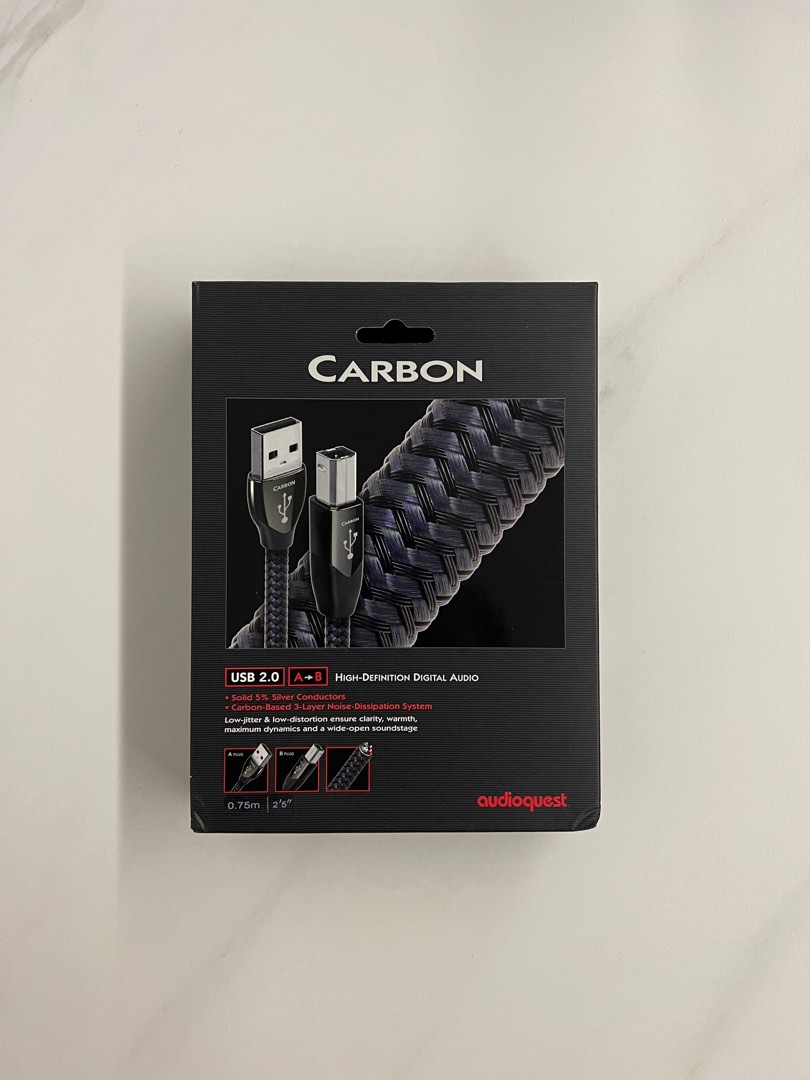 オーディオ機器 audioquest Carbon USBA→B (1.5m 本体のみ