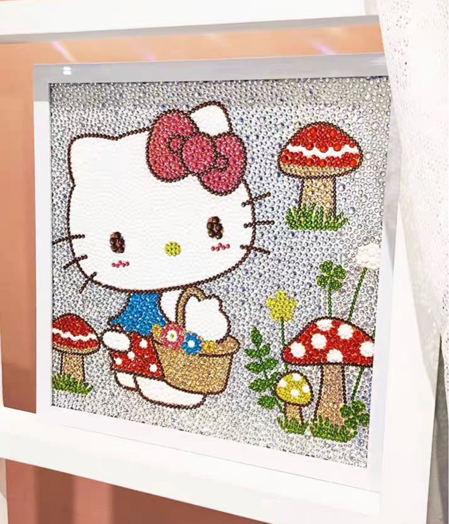 DIY Hello Kitty Diamond Painting Piggy Bank