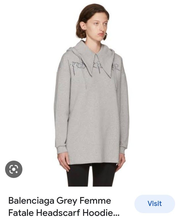 Balenciaga Femme Fatale HeadScarf Hoodie, Luxury, Apparel on Carousell