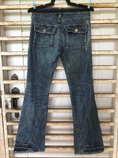 Base e Nuovo Jeans Bootcut Poket Tampal Waist 29 Authentic