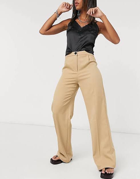 Straight fit twill cargo trousers with an elastic waistband - Trousers -  BSK Teen | Bershka