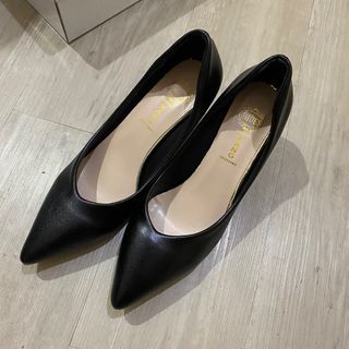 Black Pointed High Heels 5cm