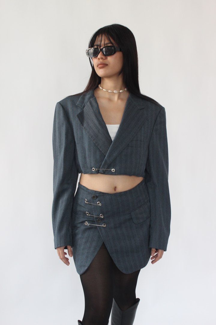 adora Corset Blazer & Skirt Set