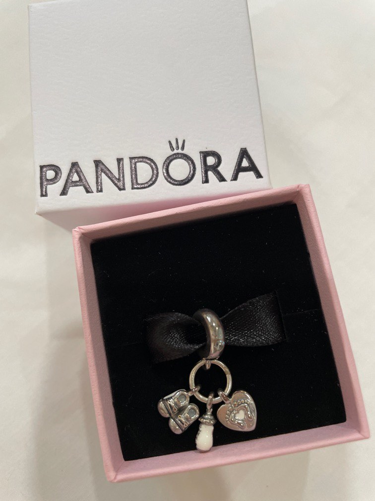 Bn Pandora baby bottle & shoes dangle charm, Women's Fashion, Jewelry