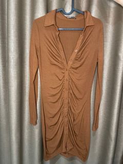 Bodycon brown dress