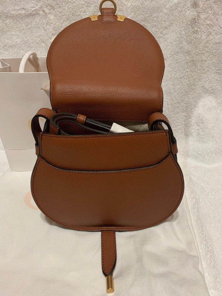 Brant new Chloe Marcie small saddle bag Tan color Women s