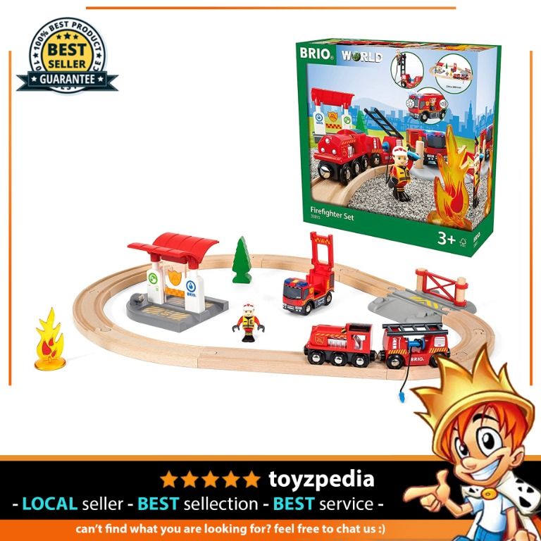 Brio rescue outlet firefighter set