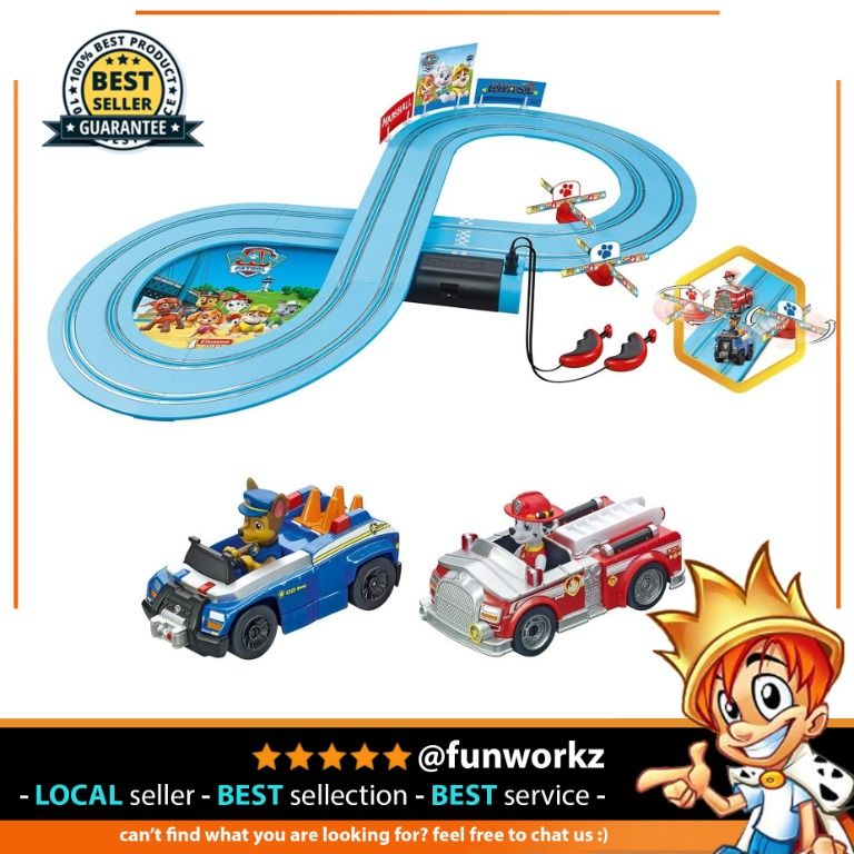 Paw patrol cheap racing slot track