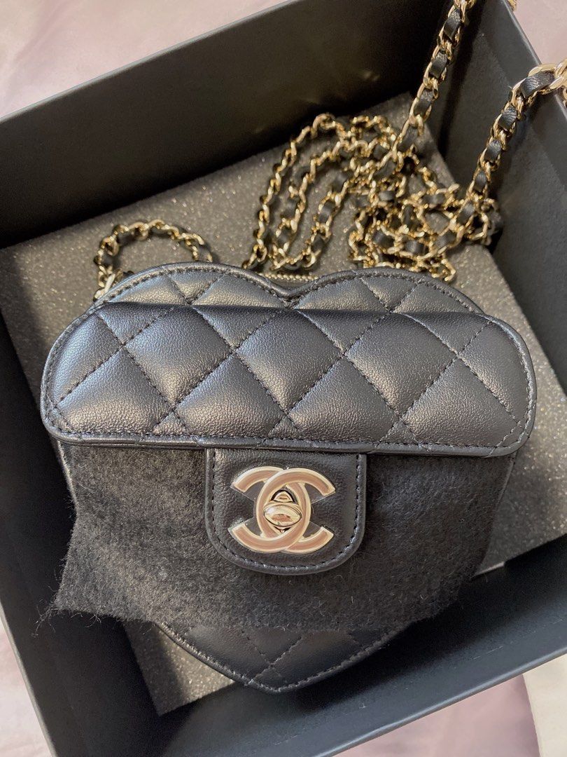 Chanel 22S mini bucket bag in black Caviar in LGHW, Luxury, Bags & Wallets  on Carousell