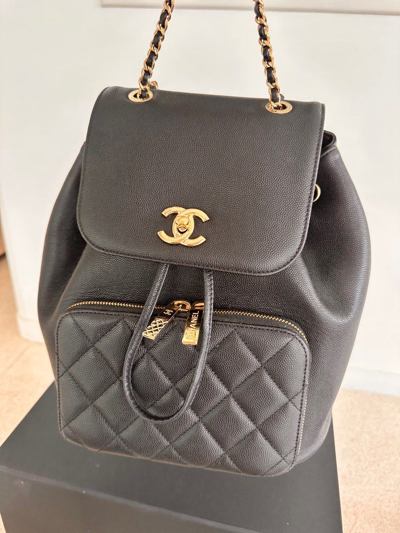 Chanel Business Affinity Backpack, Luxury, Bags & Wallets on Carousell