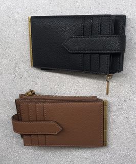 Charles & keith coin purse card holder 啡 銀包 散子包64204532998275110