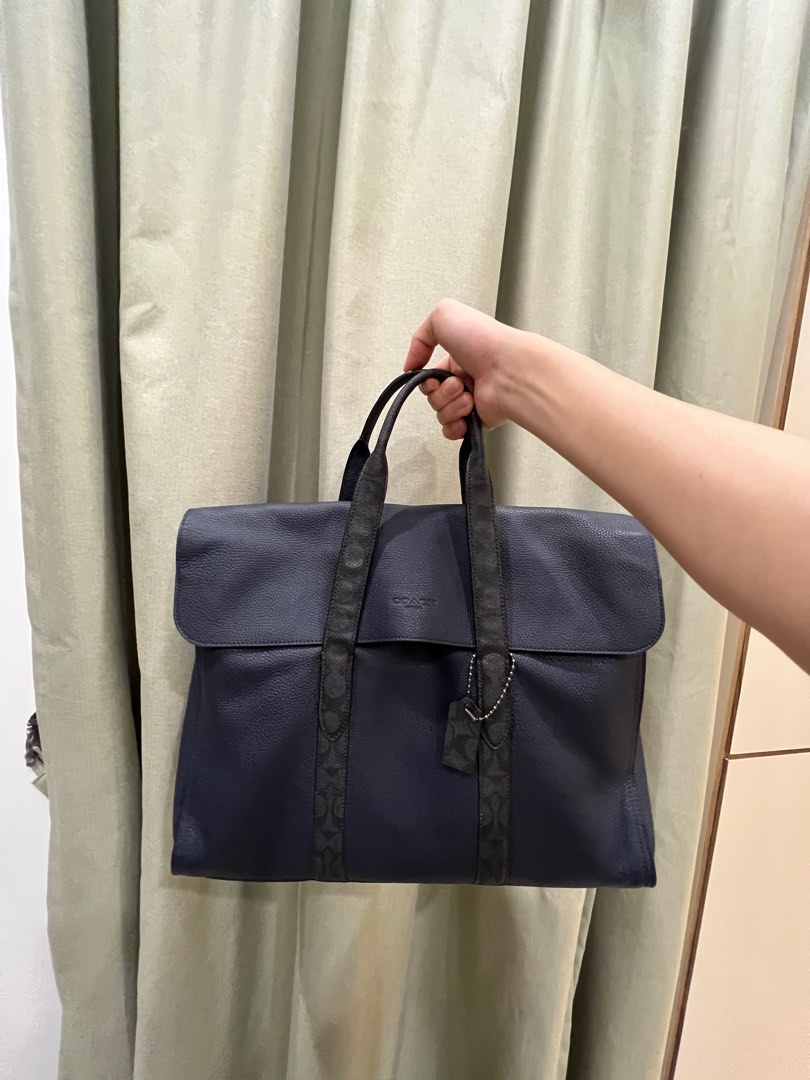 COACH Metropolitan Portfolio with Signature Canvas Blocking Briefcase  (Price is negotiable), Luxury, Bags & Wallets on Carousell