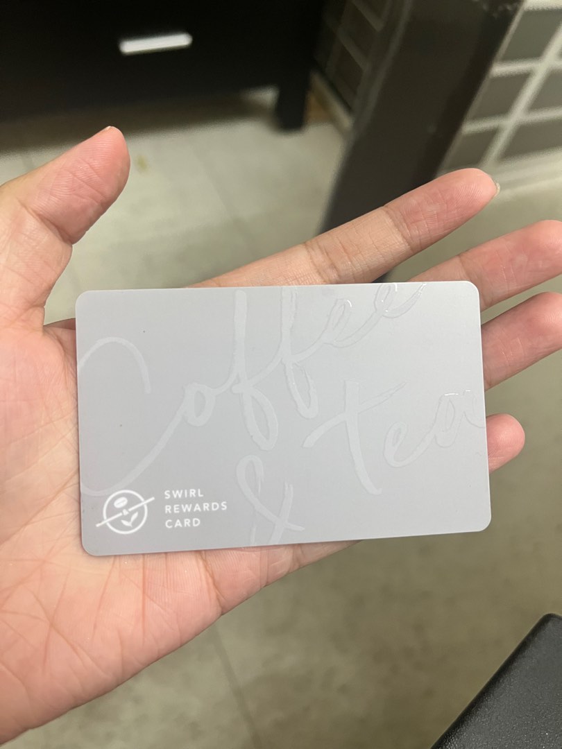 Coffee Bean & Tea Leaf swirl card on Carousell