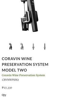 Coravin wine preservation opener