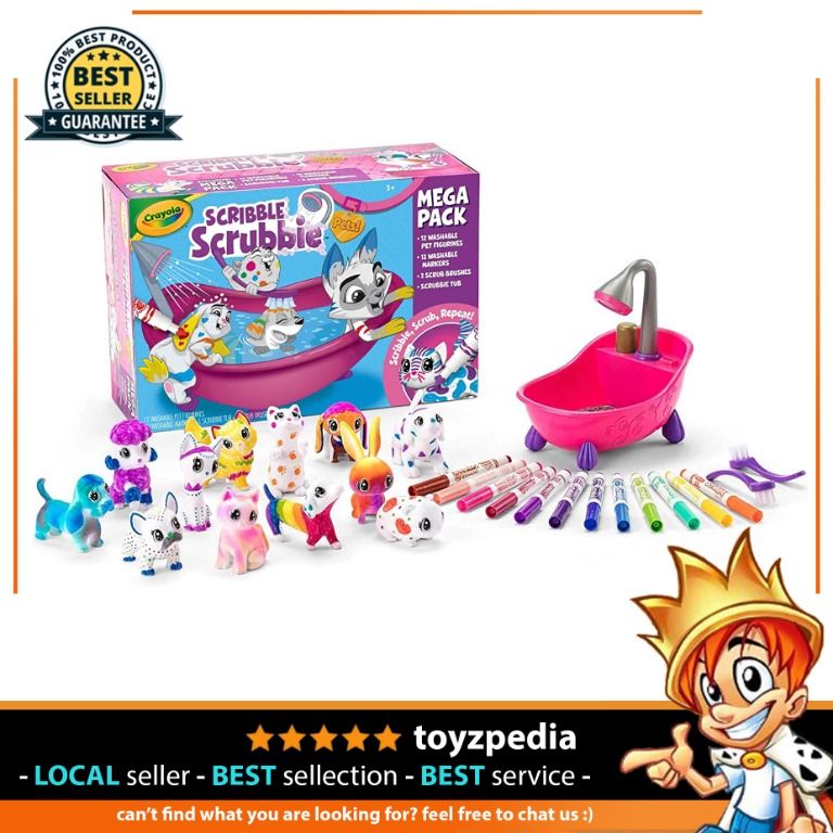 Crayola mega deals scribble scrubbie set