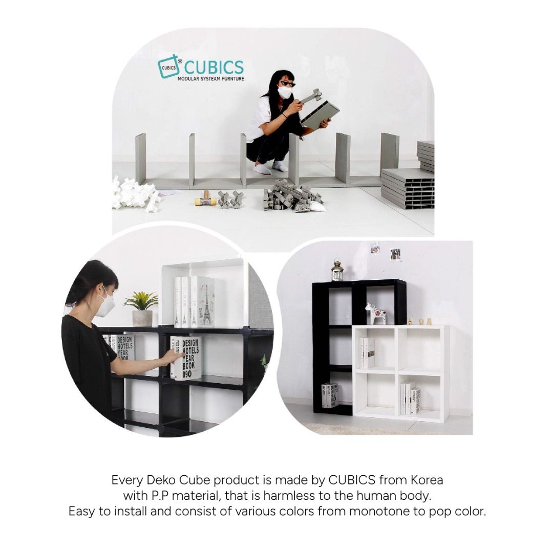 Cubics 2 Monitor Base Bookcase No.1, Furniture & Home Living, Furniture ...