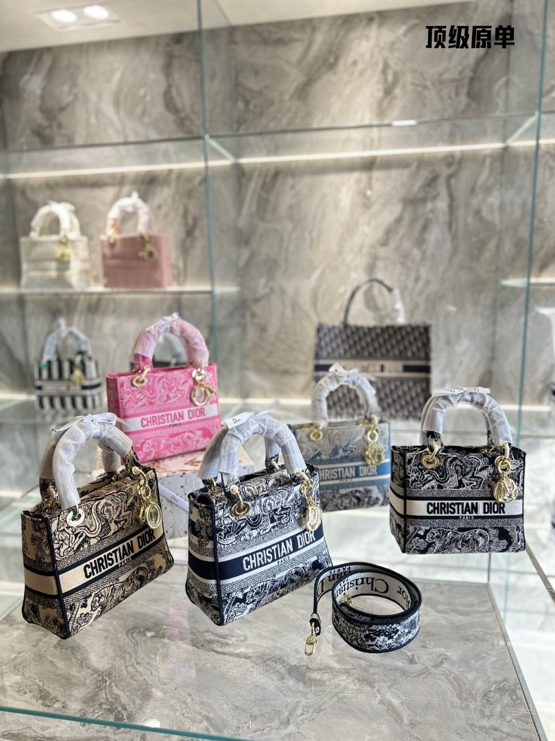 Dior Lady Life embroidery limited edition bag