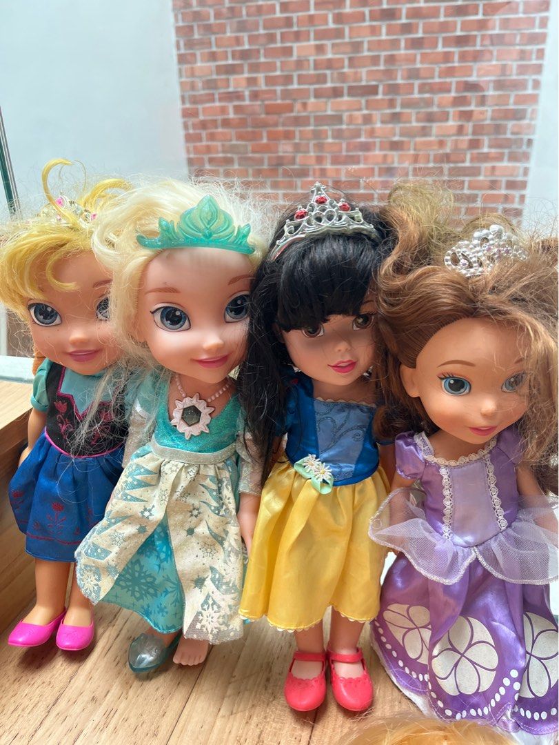 7 1 Disney Princess Dolls collectibles Snow White Elsa Anna sofia Ariel Belle aurora sleeping beauty Hobbies Toys Toys Games on Carousell
