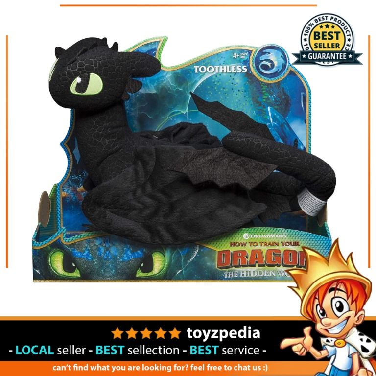 Dreamworks dragons toothless plush hot sale