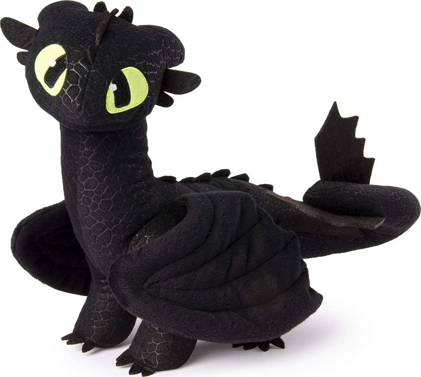 DreamWorks Dragons, Toothless 14-inch Deluxe Plush Dragon, for Kids ...
