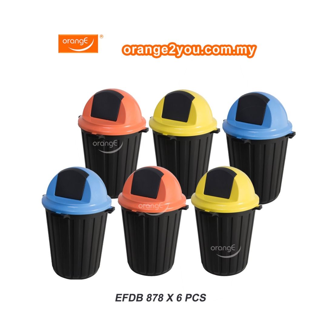 Dustbin with Flip Cover(22 gallon), Furniture & Home Living, Cleaning