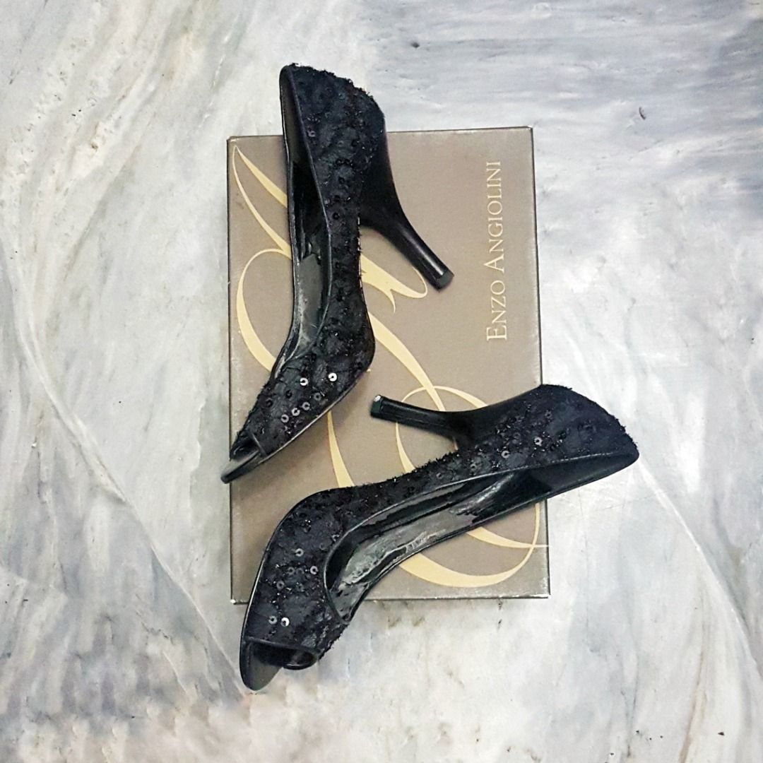 Enzo angiolini peep toe heels sale