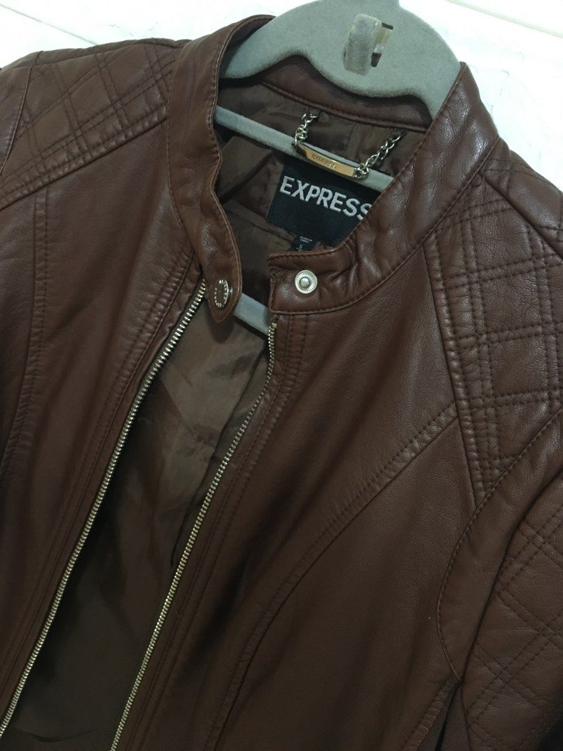 Express long moto clearance jacket