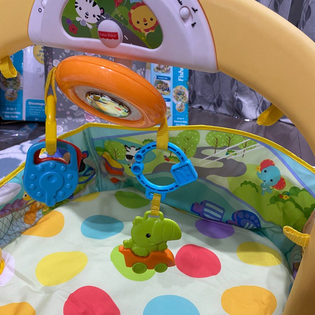 Fisher price 3 in 1 convertible car gym baby playgym / fisher price