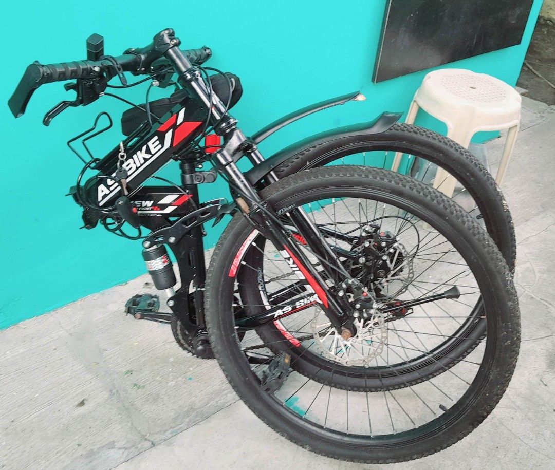 Folding steel bike with double suspension, Sports Equipment, Bicycles