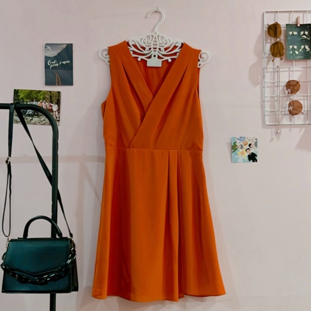 Forever 21 rust dress best sale