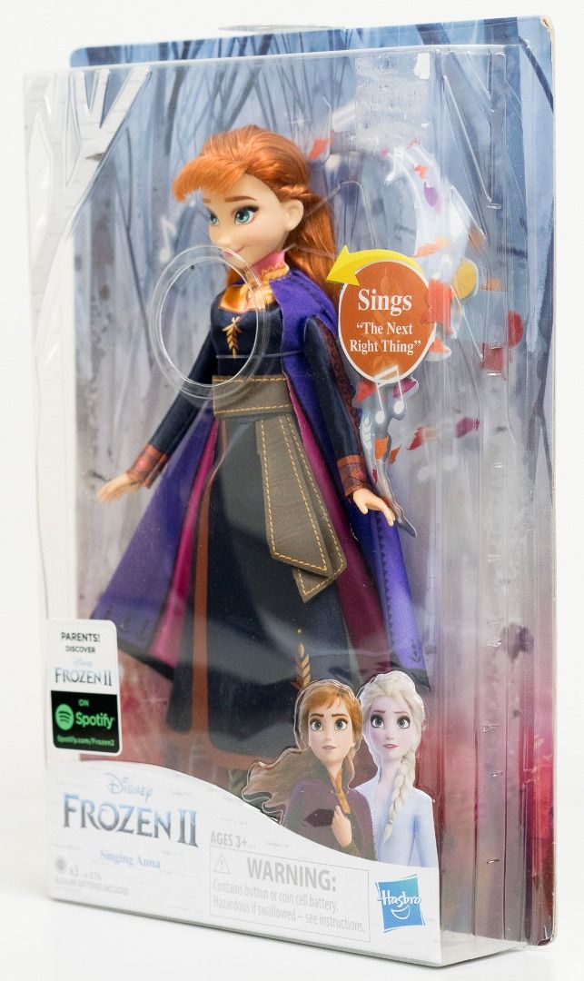 Frozen II Singing Anna Doll (Category: Figurines & Statues) located in Mandaluyong City. Submitted by bernartem (Listing ID 1218271984, Image 3). Description: Perfect gift for kids and Frozen fans of all ages Absolutely brand new and original Official Disney Frozen merchandise by Hasbro BEAUTIFUL SINGING ANNA DOLL: A popular character from the Disney Frozen movies, this Anna doll has long red hair worn down ● SINGS SONG FROM FROZEN 2: Press the b