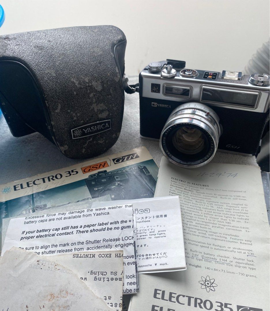 (Fully Serviced) Yashica Electro 35, Photography, Cameras on Carousell