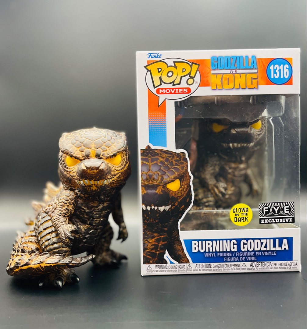 Funko pop burning godzilla sales