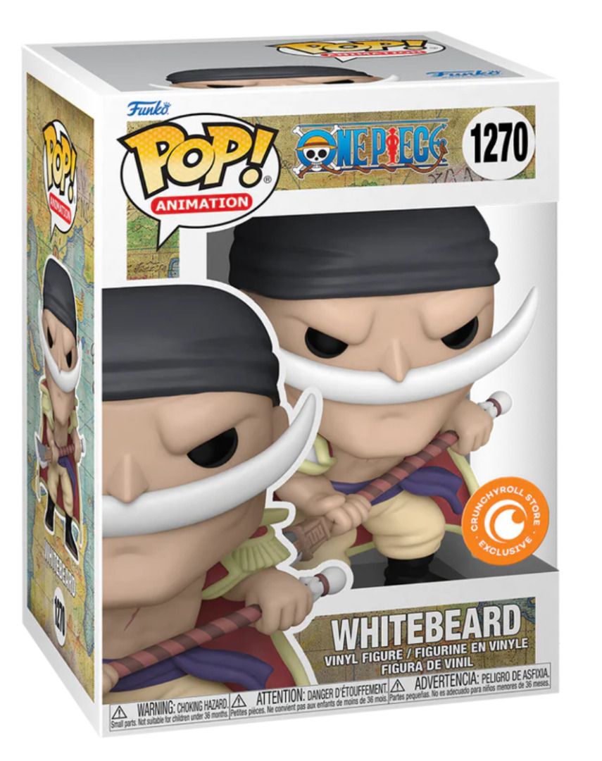 Funko Pop! Animation One Piece Whitebeard Chase Edition Crunchy Roll  Exclusive Figure #1270