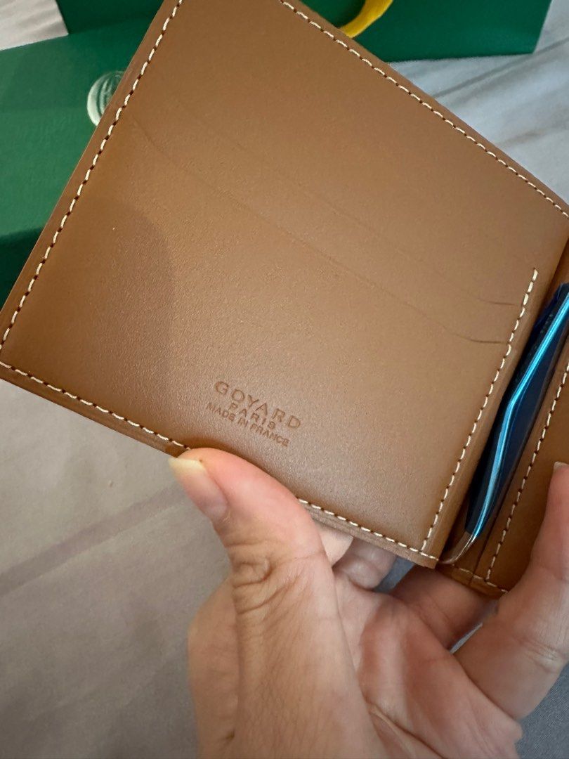 Goyard Grey Chevron St Thomas Bifold Men's Wallet with Money Clip 87gy89s